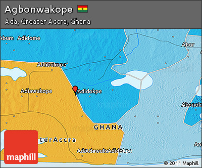 Political 3D Map of Agbonwakope