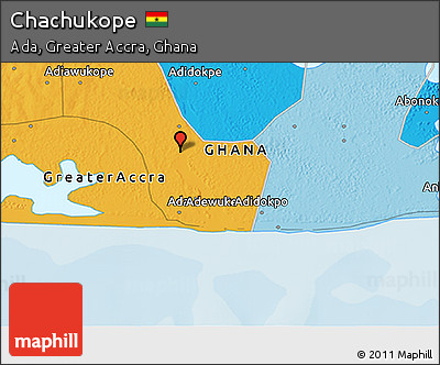 Political 3D Map of Chachukope