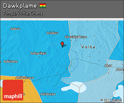 Political 3D Map of Dawkplame