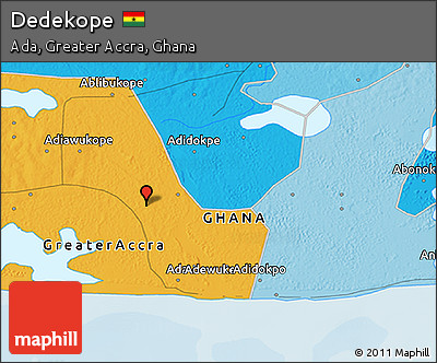 Political 3D Map of Dedekope
