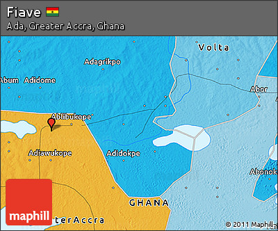 Political 3D Map of Fiave