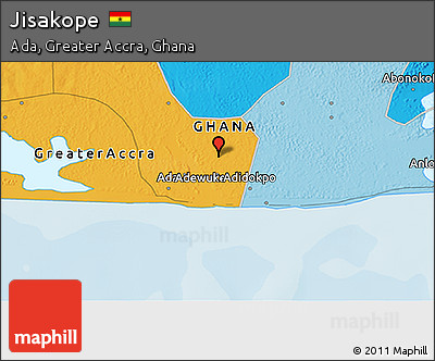 Political 3D Map of Jisakope