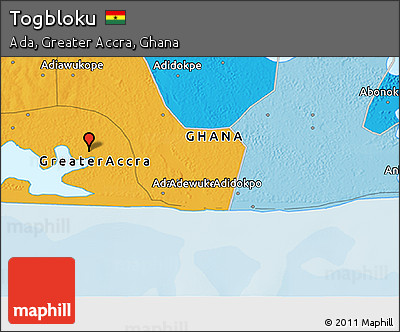 Political 3D Map of Togbloku