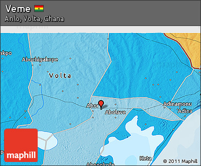 Political 3D Map of Veme