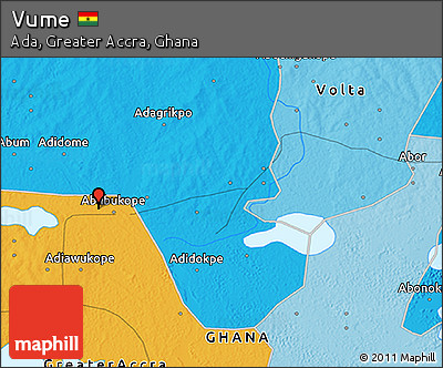 Political 3D Map of Vume