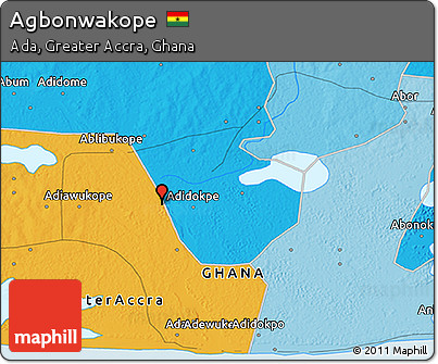 Political 3D Map of Agbonwakope