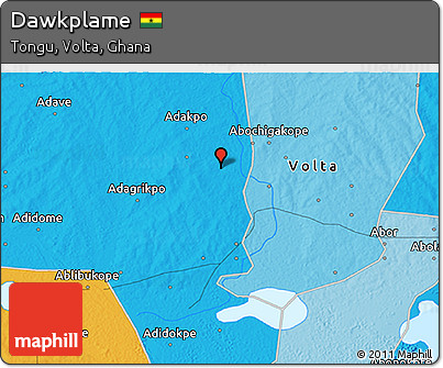 Political 3D Map of Dawkplame