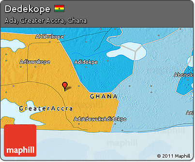 Political 3D Map of Dedekope