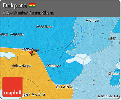 Political 3D Map of Dekpota
