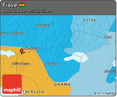 Political 3D Map of Fiave