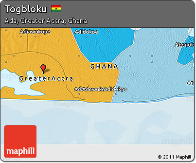 Political 3D Map of Togbloku