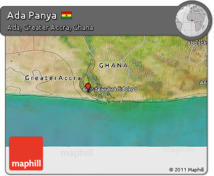 Satellite 3D Map of Ada Panya