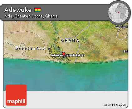 Satellite 3D Map of Adewuke