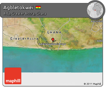 Satellite 3D Map of Agbletokwei