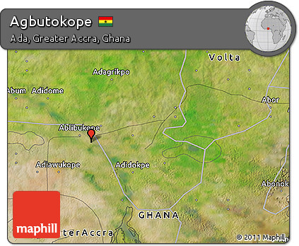 Satellite 3D Map of Agbutokope