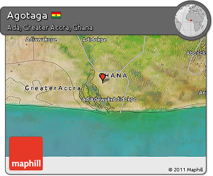 Satellite 3D Map of Agotaga