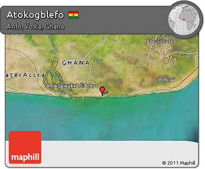 Satellite 3D Map of Atokogblefo