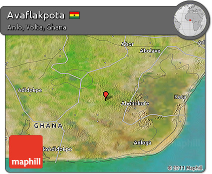 Satellite 3D Map of Avaflakpota