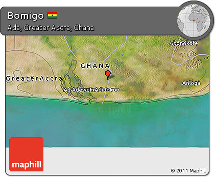 Satellite 3D Map of Bomigo