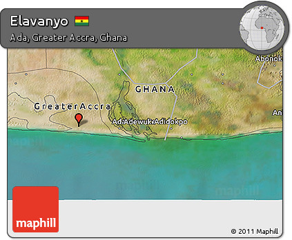 Satellite 3D Map of Elavanyo