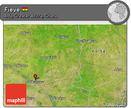 Satellite 3D Map of Fieve