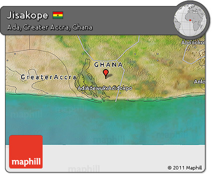 Satellite 3D Map of Jisakope