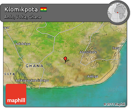 Satellite 3D Map of Klomikpota