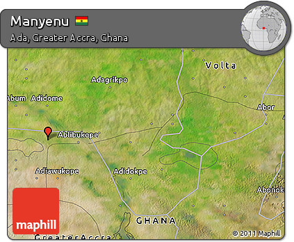 Satellite 3D Map of Manyenu