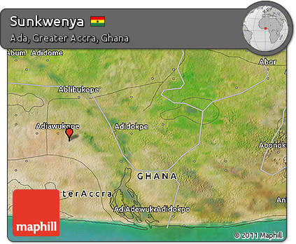 Satellite 3D Map of Sunkwenya