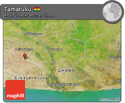 Satellite 3D Map of Tamatuku