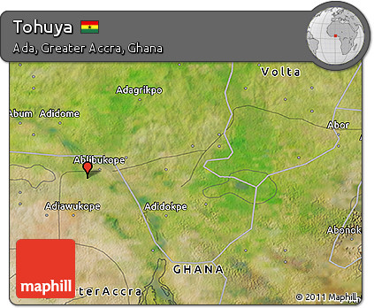 Satellite 3D Map of Tohuya