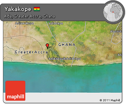 Satellite 3D Map of Yakakope