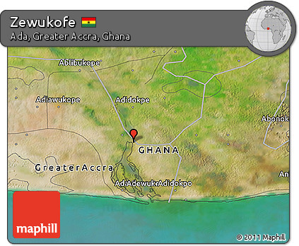 Satellite 3D Map of Zewukofe