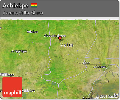 Satellite 3D Map of Achiekpe
