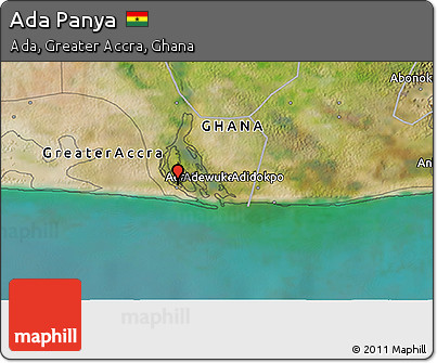 Satellite 3D Map of Ada Panya