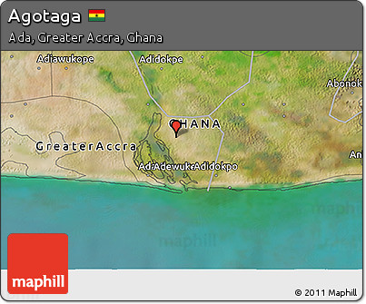 Satellite 3D Map of Agotaga