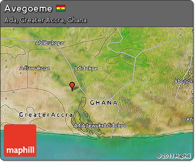 Satellite 3D Map of Avegoeme