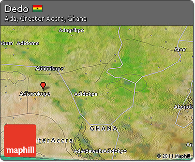 Satellite 3D Map of Dedo