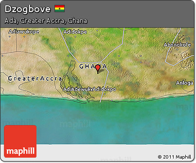 Satellite 3D Map of Dzogbove
