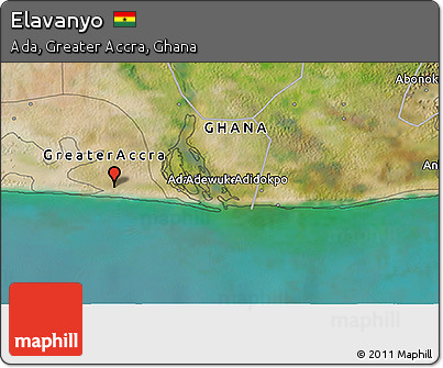 Satellite 3D Map of Elavanyo