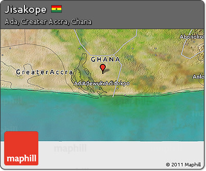 Satellite 3D Map of Jisakope