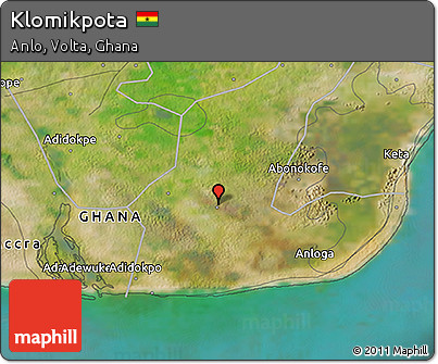 Satellite 3D Map of Klomikpota