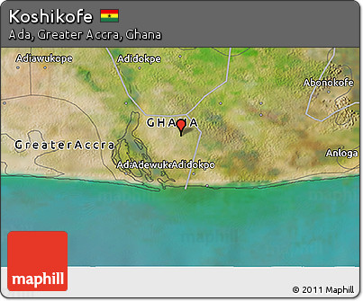 Satellite 3D Map of Koshikofe