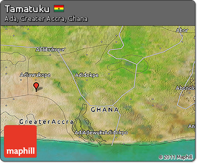 Satellite 3D Map of Tamatuku