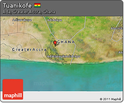 Satellite 3D Map of Tuanikofe