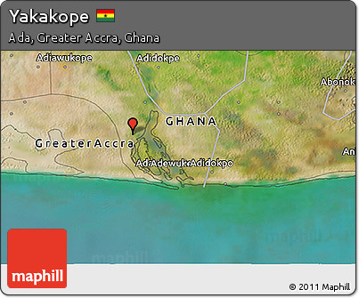 Satellite 3D Map of Yakakope