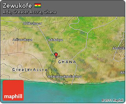 Satellite 3D Map of Zewukofe