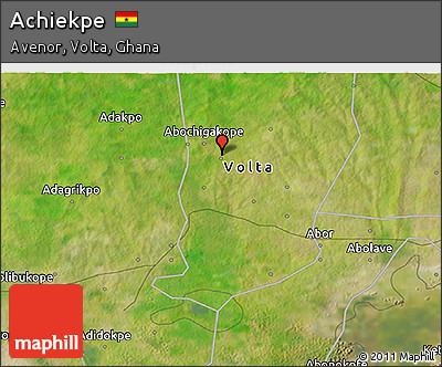 Satellite 3D Map of Achiekpe