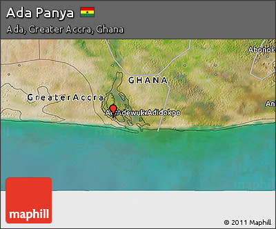 Satellite 3D Map of Ada Panya