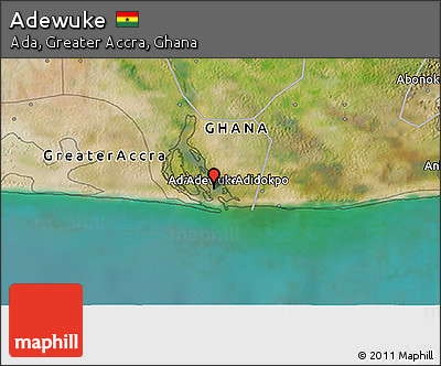 Satellite 3D Map of Adewuke